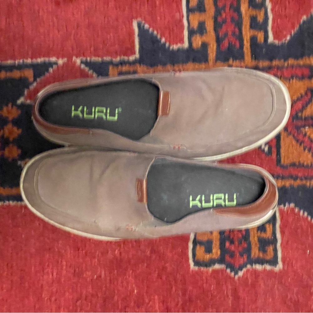 KURU Men's Tan and Brown Slip-On Loafers